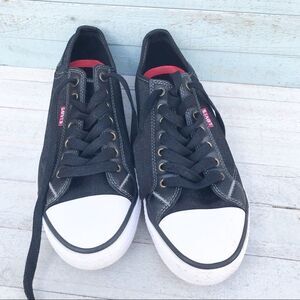 Levi’s Men’s Black Denim Sneakers 9